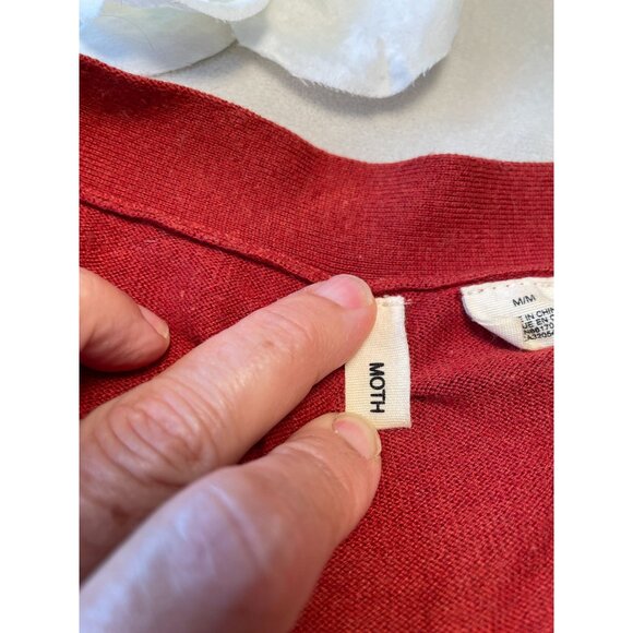 Vintage Unique Anthropologie Moth Womens Cardigan Sweater M Y2K Cottagecore - Picture 6 of 12